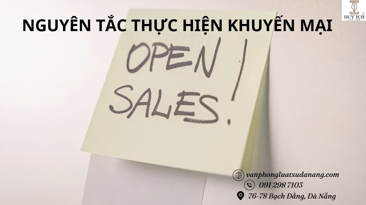 Nguyên tắc thực hiện khuyến mại