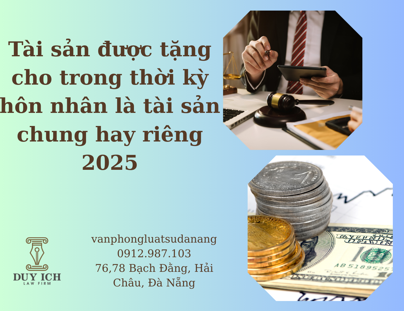 tài sản được tặng cho trong thời kỳ hôn nhân là tài sản chung hay riêng