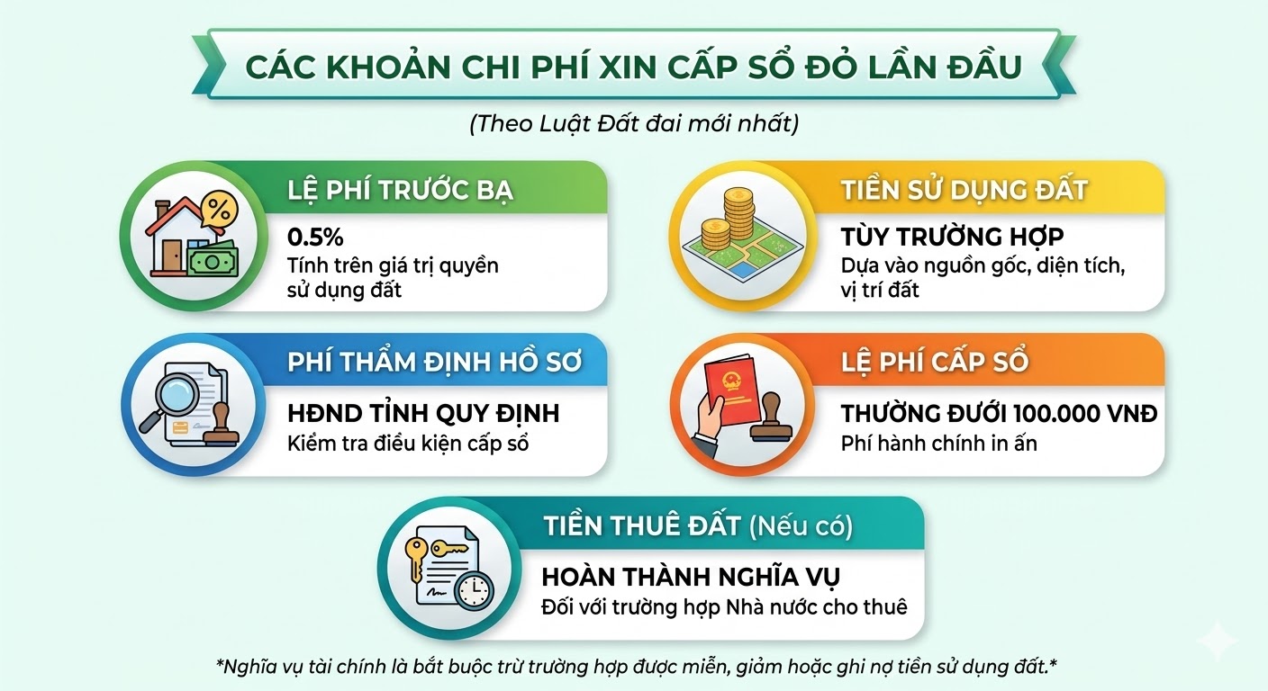 cấp sổ đỏ lần đầu
