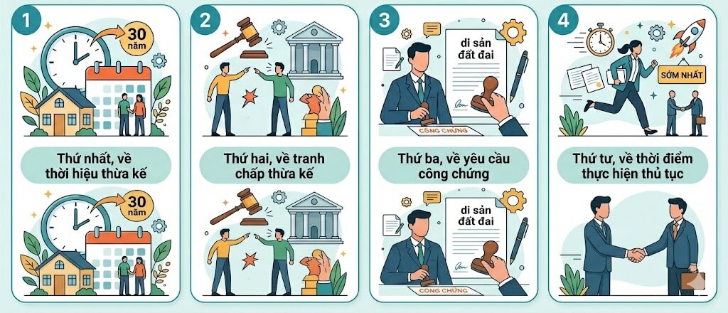 Các lưu ý về thừa kế di sản không có sổ đỏ mà người dân cần nắm