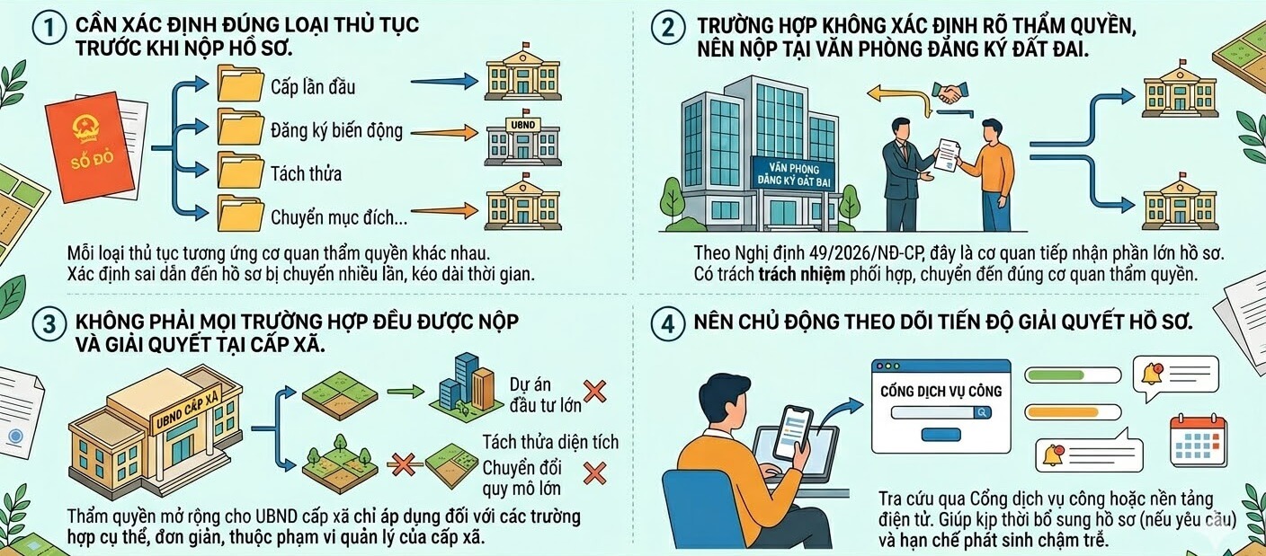 Các lưu ý đổi với thủ tục cấp sổ đỏ mà người dân cần biết