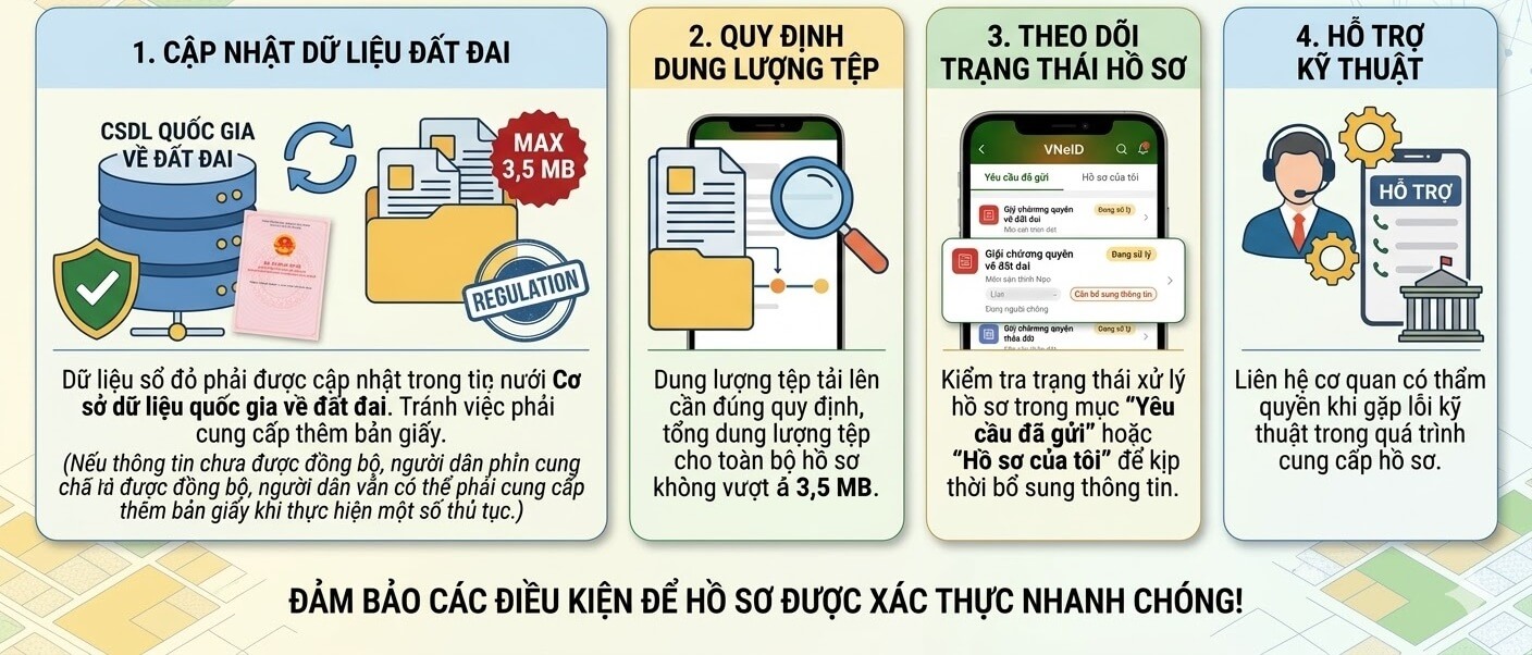 Những lưu ý quan trọng khi thực hiện tích hợp sổ đỏ