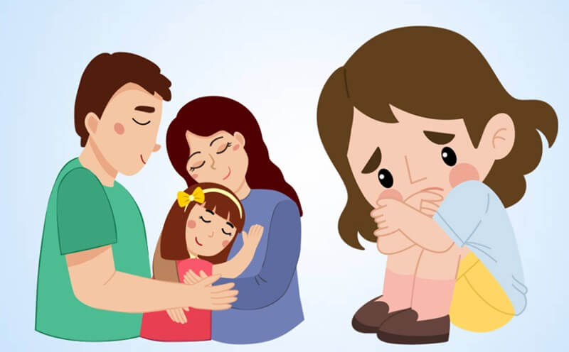 Sự quan tâm, gắn bó giữa con và cha mẹ