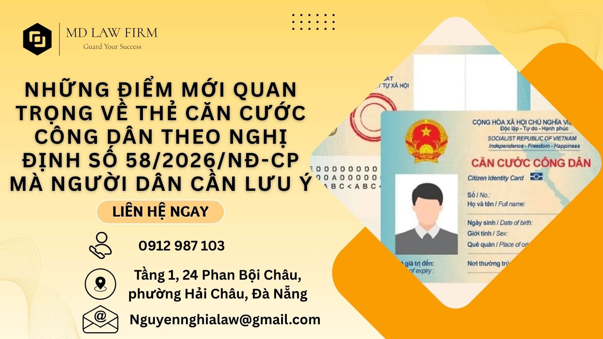 NHỮNG ĐIỂM MỚI QUAN TRỌNG VỀ THẺ CĂN CƯỚC CÔNG DÂN THEO NGHỊ ĐỊNH SỐ 58/2026/NĐ-CP MÀ NGƯỜI DÂN CẦN LƯU Ý