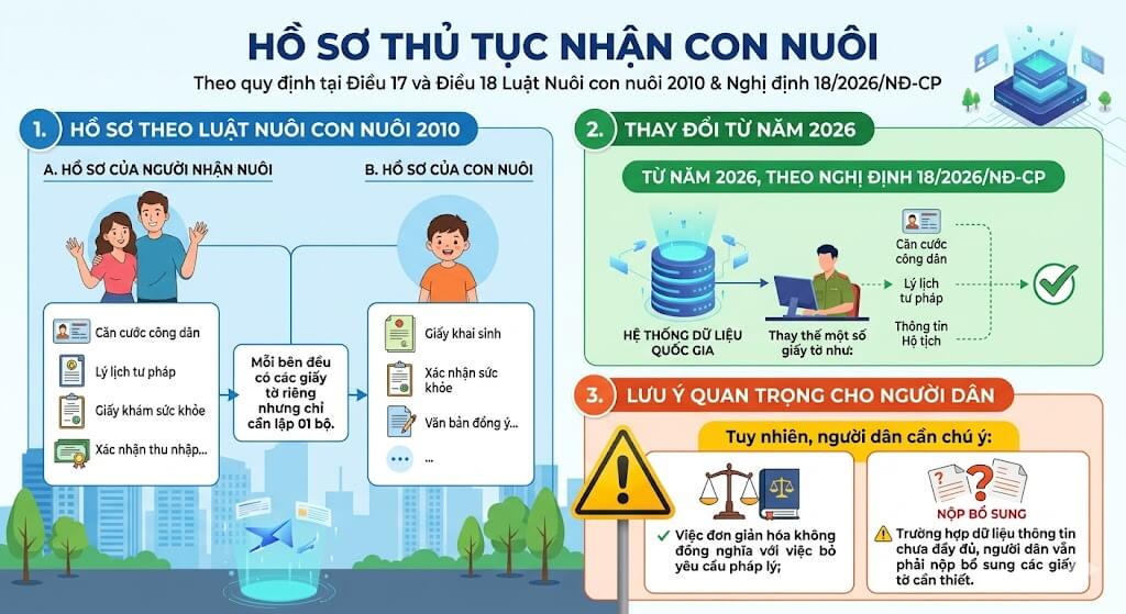 Thủ tục nhận con nuôi Thủ tục nhận con nuôi